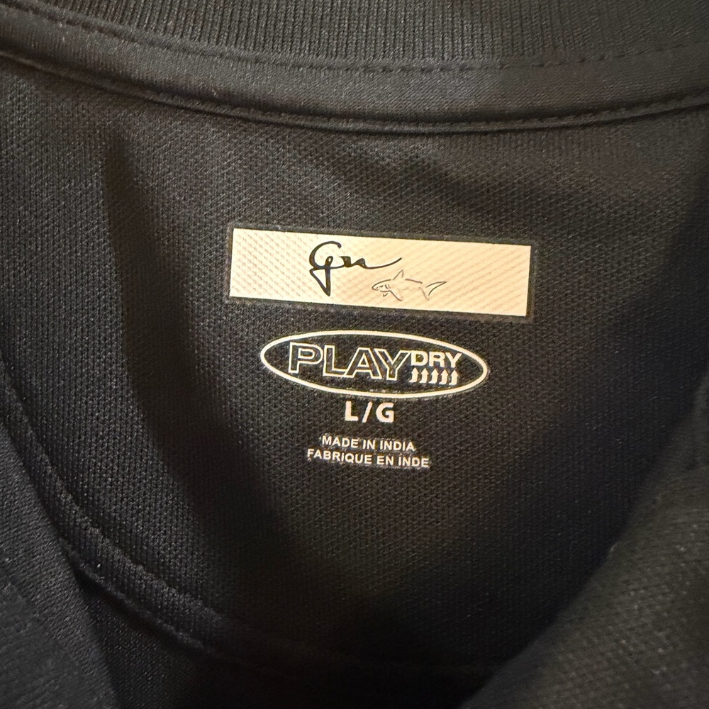 Greg Norman Collection Sleeveless Polo Tank Top - Black - Picture 2 of 7